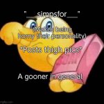 gooner personality