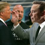 Elon musk talk to the hand Donald Trump