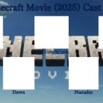 Minecraft movie cast meme
