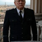Donald Trump fascist Mussolini black uniform