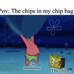 real | Pov: The chips in my chip bag; The manufacturer:; The chips: | image tagged in gifs,funny,relatable,football,plsgotrending,chips | made w/ Imgflip video-to-gif maker