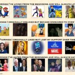 pairings over time