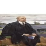 Lenin sitting