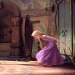 Rapunzel stuffing Flynn in a closet GIF Template