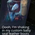 megamind custom baby seal leather boots