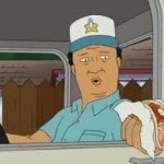 Salmon in the tacos, Hank