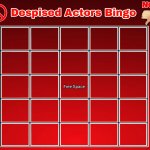 despised actors bingo