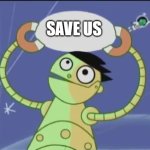PBS Robot | SAVE US | image tagged in pbs robot | made w/ Imgflip meme maker