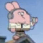 richard watterson standing on the roof meme