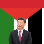 Xi Jinping  PLO flag