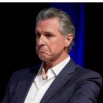 Gavin Newsom sulking