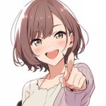 Anime Girl Pointing at you