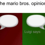what are the mario bros opinions on (sm64 edition)