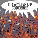 Media Pants on Fire Protesting