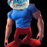 Strong papa smurf