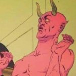 Disgusted satan