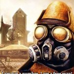 Slavic Iron Storm | I am not a number, I am a free man! | image tagged in slavic iron storm,slavic lives matter | made w/ Imgflip meme maker