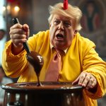 TACO Trump stirring and stirring and stirring the stuff