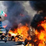 LA Riots burning