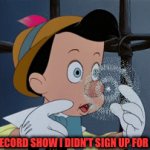 Lying | “LET THE RECORD SHOW I DIDN’T SIGN UP FOR A JUMPING” | image tagged in gifs,drake hotline bling | made w/ Imgflip video-to-gif maker