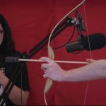Karina Drawfee threatened by Bow and Arrow