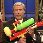Will Ferrell squirtgun
