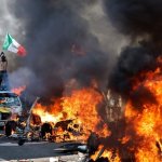 LA Riots ablaze