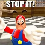 mario stop it template