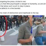 Traitor circled in red