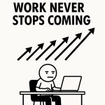 Work never stops coming