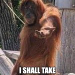 want some?? | COME WITH ME; I SHALL TAKE YOU TO GET ICE CREAM IN MY GOLF CART | image tagged in savior monke | made w/ Imgflip meme maker