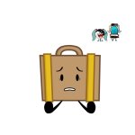 suitcase in halloween event meme