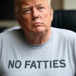 Donald Trump No Fatties t-shirt meme