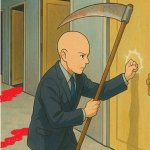 Death judge knocking at door