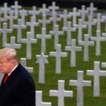 Donald Trump Normandy Cemetery military graves