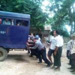myanmar police jail jailers prisoners
