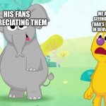 He makes cringe stuff and art ( I hope sesame Street characters will not get caught)(typo : it's tauo not tuao) | HIS FANS APPRECIATING THEM; ME AFTER SEEING A DINO TUAO'S FANARTS IN DEVIANTART: | image tagged in the entire team,sesame street,deviantart,why are you reading the tags | made w/ Imgflip meme maker