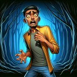 scared man
