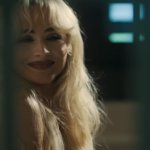 Sabrina Carpenter smirk