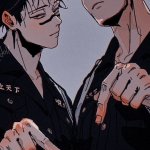 Disco and Radium's Choso and Todo shared temp meme