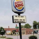 No Burger King