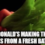 Why do they go so hard? | MCDONALD'S MAKING THEIR FRIES FROM A FRESH BATCH | image tagged in gifs,mcdonalds,lol so funny,pixar,french fries,cooking | made w/ Imgflip video-to-gif maker