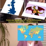 The UK looks like a dragon IMO. | image tagged in memes,they're the same picture,dragon,uk,rawr,funny memes | made w/ Imgflip meme maker