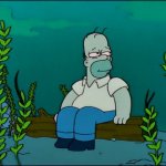Homer Simpson Underwater