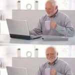 Hide the Pain Harold Meme | POV:WHEN YOU RUN OUT OF IDEAS WHILE MAKING A MEME | image tagged in memes,hide the pain harold | made w/ Imgflip meme maker