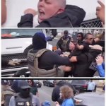 Ice protester