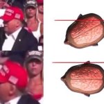 Trump Bullet Head Turning WW3