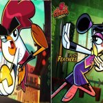 Chuck Adoodledoo and Flick Feathers