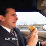 Driving to work crying