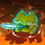 Stoopid Cat wif Sword